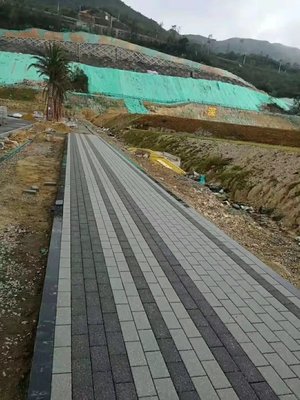 五顏六色仿花崗巖透水磚 重塑市政園林道路的生態景觀與環保鋪裝新范式
